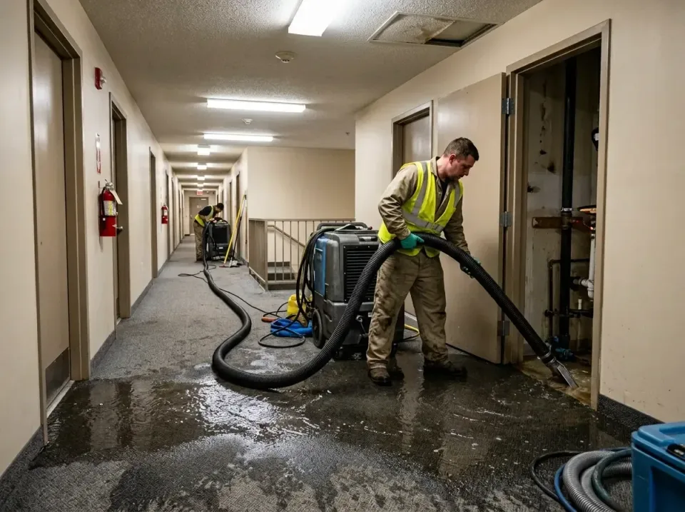 multi-unit-apartment-hallway-f-005 — frequently asked questions, Emergency Burst Pipe Water Extraction & Removal in Cache, OK